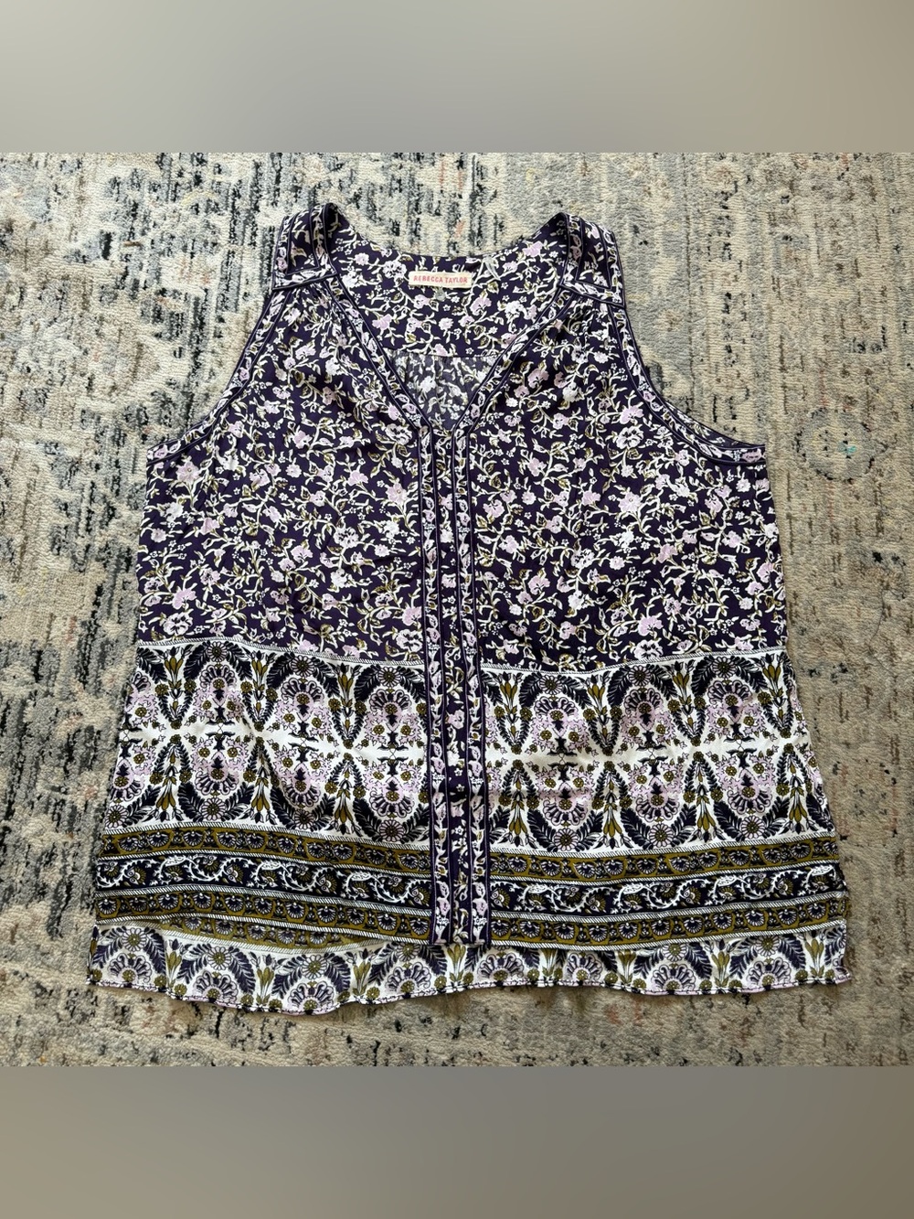 Rebecca Taylor floral tank top 12